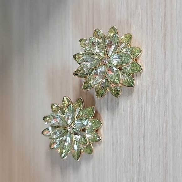 STUNNING DAHLIA SHIMMER EARRINGS, Choice of Color - Picture 4 of 11